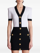 Balmain V Necked Knitted Mini Dress