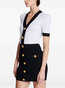 Balmain V Necked Knitted Mini Dress