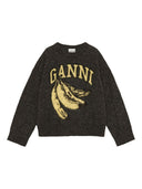 Ganni Banana Wool Crewneck trui
