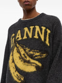 Ganni Banana Wool Crewneck trui
