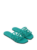 Loewe Paula's Ibiza Petal Anagram Leather Sandals