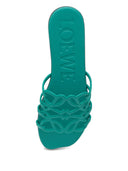 Loewe Paula's Ibiza Petal Anagram Leather Sandals