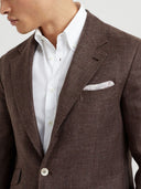 Brunello Cucinelli Silk And Linen Square Pocket Handkerchief