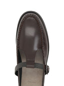 Brunello Cucinelli Leather Slingback Loafers