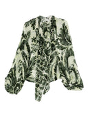 F.R.S . Printed Silk Blouse