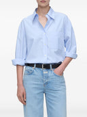 Gesloten oversized katoenen shirt