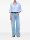 Gesloten oversized katoenen shirt