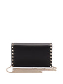 Valentino Garavani Rockstud Leather Wallet On Chain