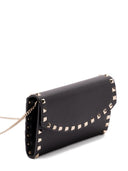 Valentino Garavani Rockstud Leather Wallet On Chain