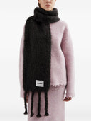 Jil Sander Plus 로고 울 스카프