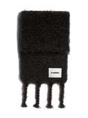 Jil Sander Plus 로고 울 스카프