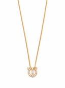 Ferragamo Gancini Necklace With Strass