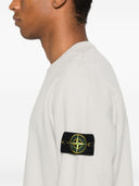Stone Island Logo Cotton Crewneck Sweatshirt
