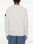 Stone Island Logo Cotton Crewneck Sweatshirt