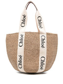 Chloè Woody Large Straw Basket Bag