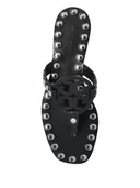 Tory Burch Studded Miller Leather Flat Sandals