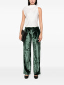 F.R.S . Velvet hoge taille broek
