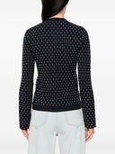 Emporio Armani Dotted Crewneck Cardigan