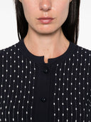 Emporio Armani Dotted Crewneck Cardigan