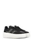 Hogan Pre H Stripes Leather Sneakers