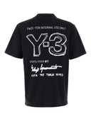 Y 3 Logo Cotton T Shirt