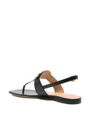 Valentino Garavani V Logo Signature Leather Thong Sandals