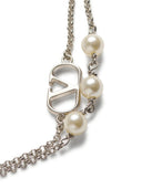Valentino Garavani V Logo Bracelet With Swarowski Pearls