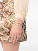 Valentino Garavani V Logo Bracelet With Swarowski Pearls