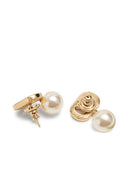 Valentino Garavani V Logo Earrings With Swarowski Pearls