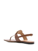 Valentino Garavani V Logo Signature Leather Thong Sandals