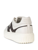 Hogan Pre H Stripes Leather Sneakers