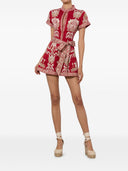 Alice + Olivia Lucy Cotton Short Romper