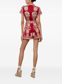 Alice + Olivia Lucy Cotton Short Romper