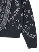 Alanui Bandana Wool And Cashmere Cardi Bomber
