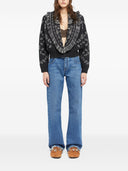Alanui Bandana Wool And Cashmere Cardi Bomber