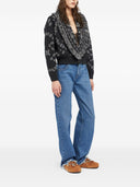 Alanui Bandana Wool And Cashmere Cardi Bomber