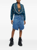 Alanui Bandana Wool And Cashmere Cardi Bomber