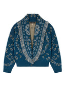 Alanui Bandana Wool And Cashmere Cardi Bomber