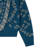 Alanui Bandana Wool And Cashmere Cardi Bomber