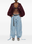 I jeans in denim ad larga gamba Attico