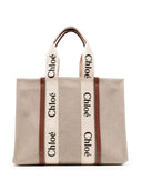 Chloè Woody Large Canvas Tote