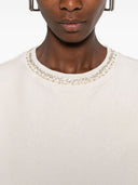 Sweat-shirt cuit en coton d'oie dorée