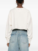 Sweat-shirt cuit en coton d'oie dorée