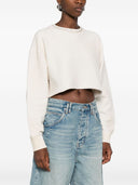 Sweat-shirt cuit en coton d'oie dorée