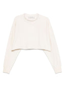 Sweat-shirt cuit en coton d'oie dorée