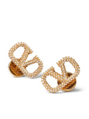 Valentino Garavani V Logo Signature Strass Earrings