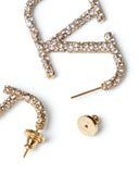 Valentino Garavani V Logo Signature Strass Earrings