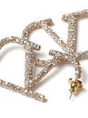 Valentino Garavani V Logo Signature Strass Earrings