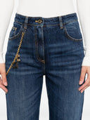 Elisabetta Franchi Denim Cropped Jeans