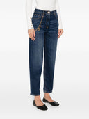 Elisabetta Franchi Denim Cropped Jeans